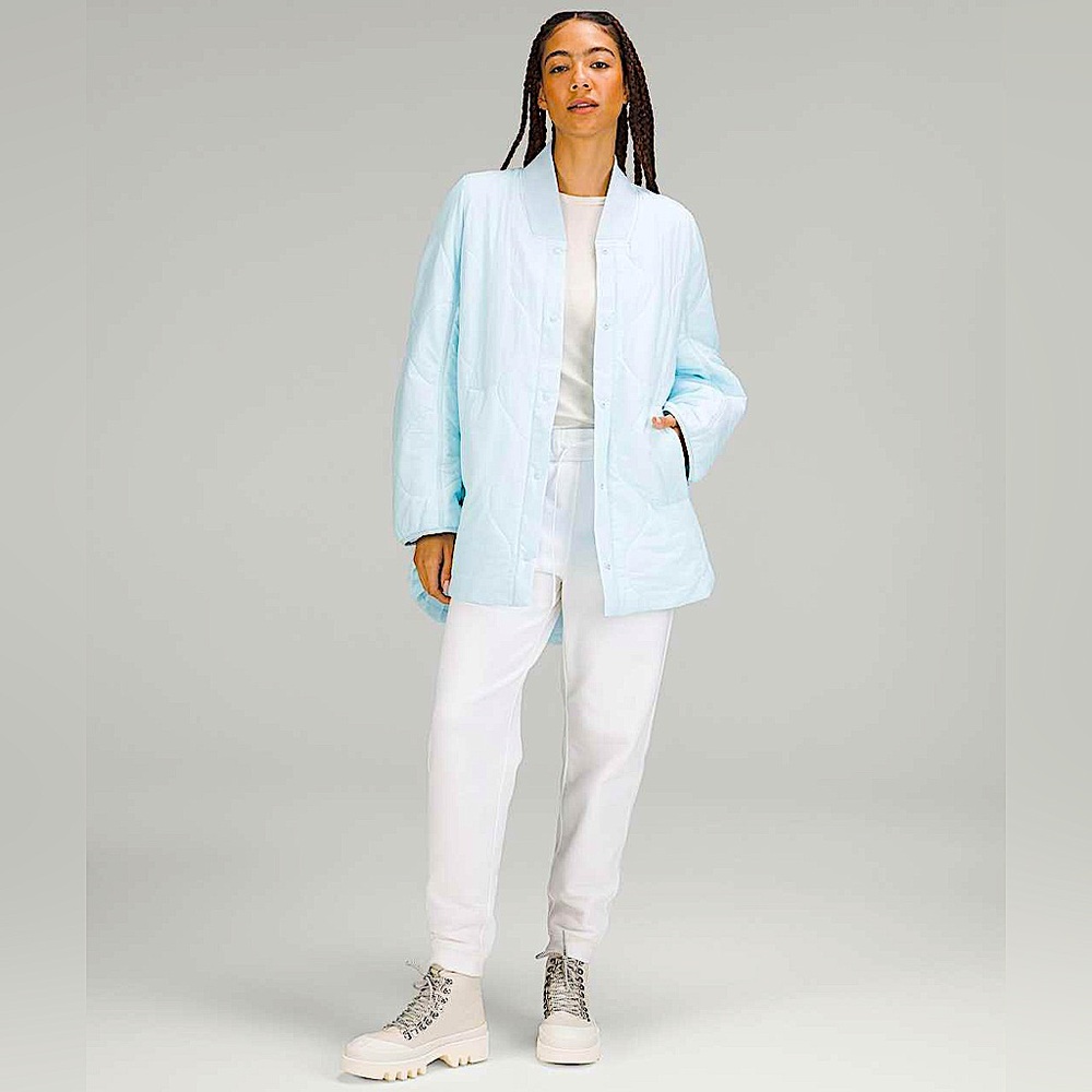 Lululemon Quilted Light Insulation Jacket coat 
Powder Blue Size 8 NWT